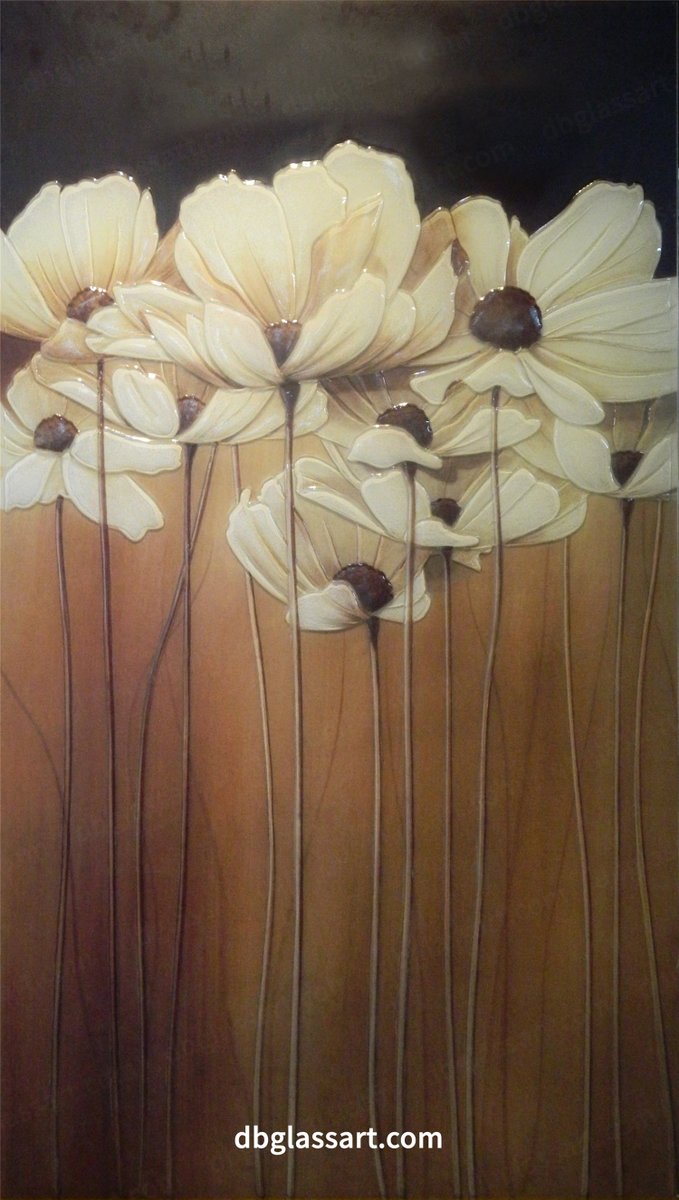 db glass art - customization wall art Blossom and waiting for you
#fusedglassart #fusedglass #wallart
#glasspainting #floatglass  #fusedglassar #interiordesign #lifestyle #chineseart #flowerart #abstract #waiting #decorationideas