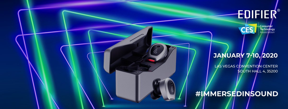 Edifier_Global's tweet photo. Happen to be at @CES 2020? Swing by South Hall 4, Booth 35200 and be #immersedinsound🚀 #edifierces #CES2020 https://t.co/ArEeGoJvsA