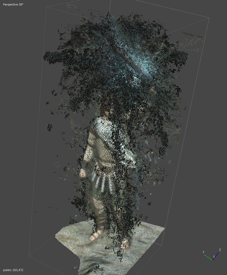 Yeah, second character I took pictures of was Wander but the light reflecting off his sword messes up the point calculations. I'll boot up SOTC sometime to get better pictures without extreme light effects. Software I'm using btw is Agisoft Metashape (previously called Photoscan)