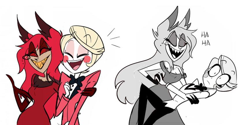 Alastor and charlie interactions but genderbend ajks. pic.twitter.com/xEBl2...