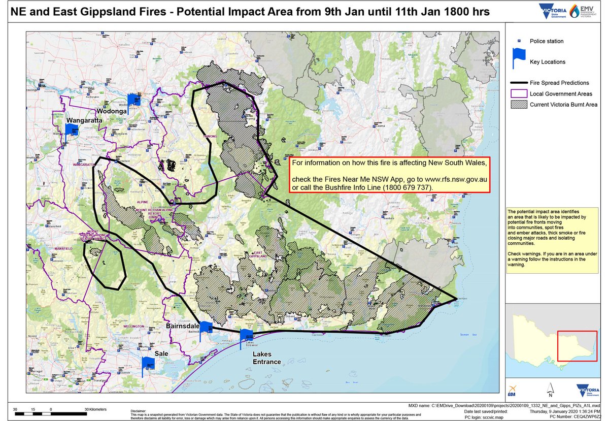 Vicemergency On Twitter Residents And Visitors In The Potential Impact Area Outlined Below Should Move To Safer Locations Today Emergency Services Are Encouraging Communities To Prepare And Leave Https T Co I5zvbu7xor Https T Co Xajlrn8uam