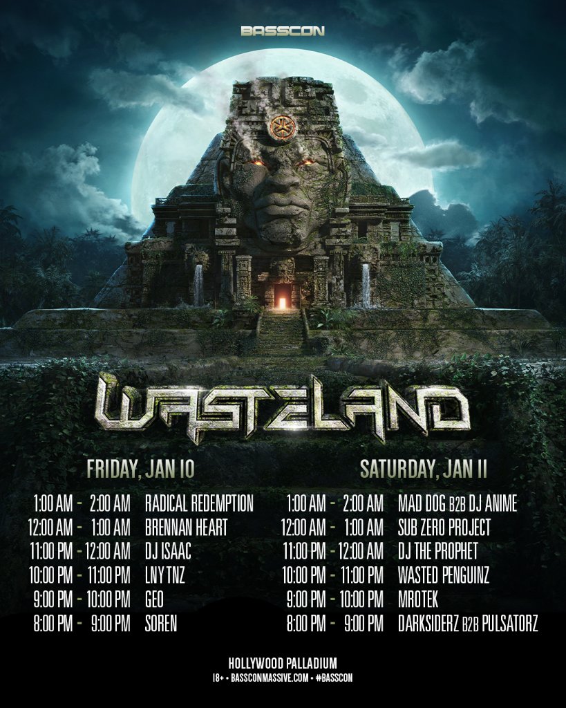 Wasteland 2020 schedule