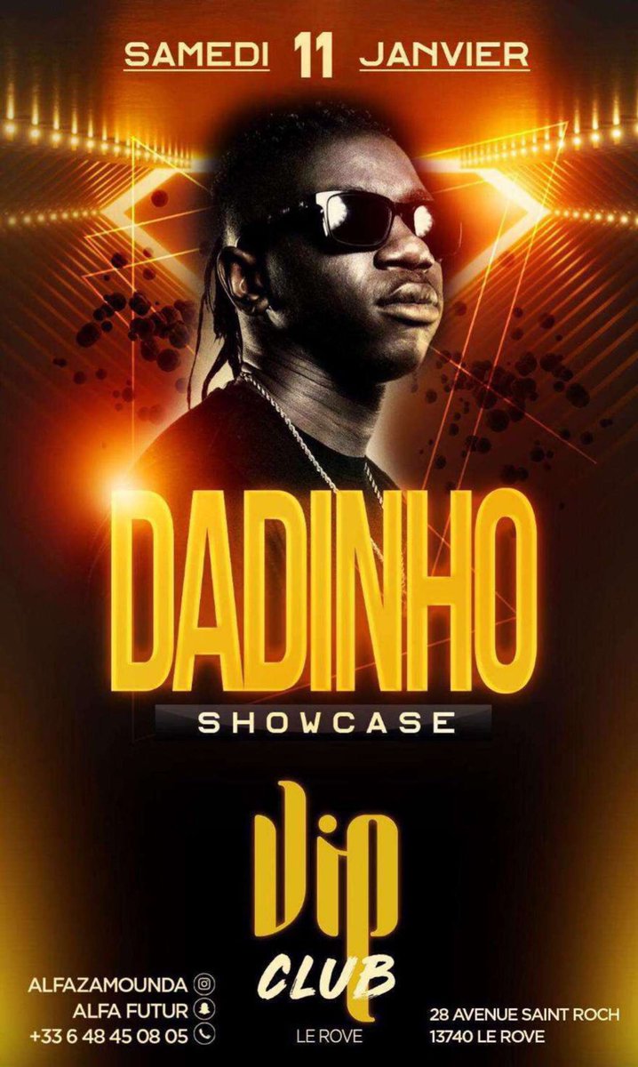 levraidadinho's tweet photo. RDV ce samedi à domicile pour un showcase de folie !!! Tout Marseille est convoqué ça va barder👹🔥👹 #dadinho #vipclub #marseille https://t.co/hVSY5WdVkT