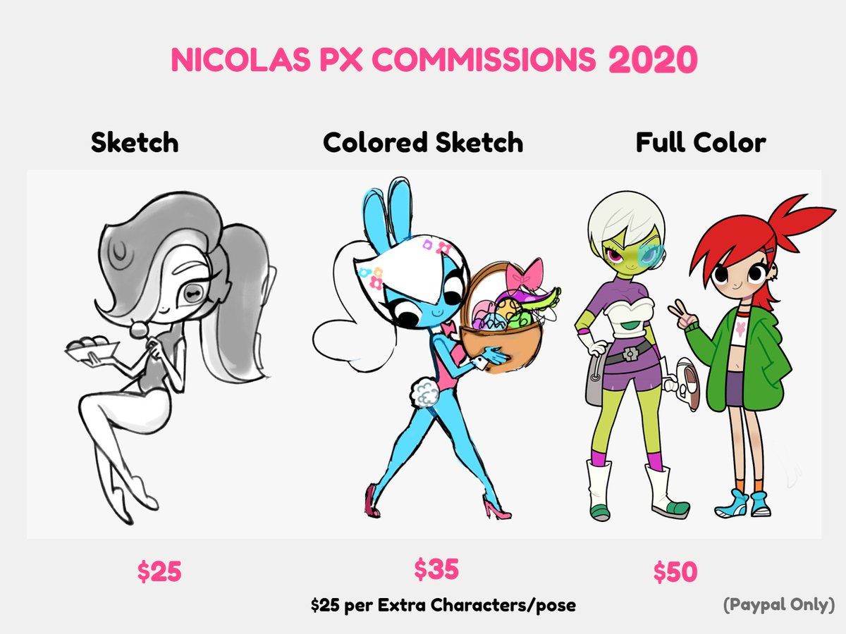 ?Commissions are open for Jan-Feb! ? 10 slots are open. Just fill and submit your form here:

https://t.co/VxXe0iuJk6

If you have any questions don't hesitate to DM me. First come first serve, post will be deleted when slots are filled! RTS appreciated! 