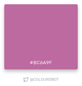 colourobot's tweet photo. #bc6a9f https://t.co/qVygZiLuSH
