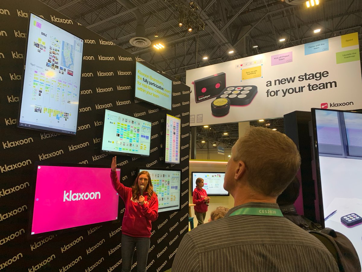 All kinds of tech at CES! Congrats to  <a href="/Klaxoon/">Klaxoon, a Wrike company</a>! 2020 #CES #Innovation Award winner for a team planning and project mgmt platform. 

#CES20 #mmsdc #tech #winnerscircle
