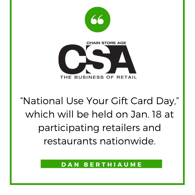 useyourgiftcard's tweet image. Gift card popularity cannot be overstated! The increase in holiday spending on gift cards outpaced seasonal growth just in time to use your gift card on National Use Your Gift Card Day, January 18th!

#ChainStoreAge #CSA  #NationalUseYourGiftCardDay #UseYourGiftCard #GiftCard