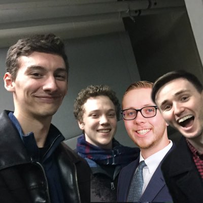We meant to take a new selfie for social media at our last meeting but didn’t remember until Jay had already left. So we photoshopped him in. #NewProfilePic