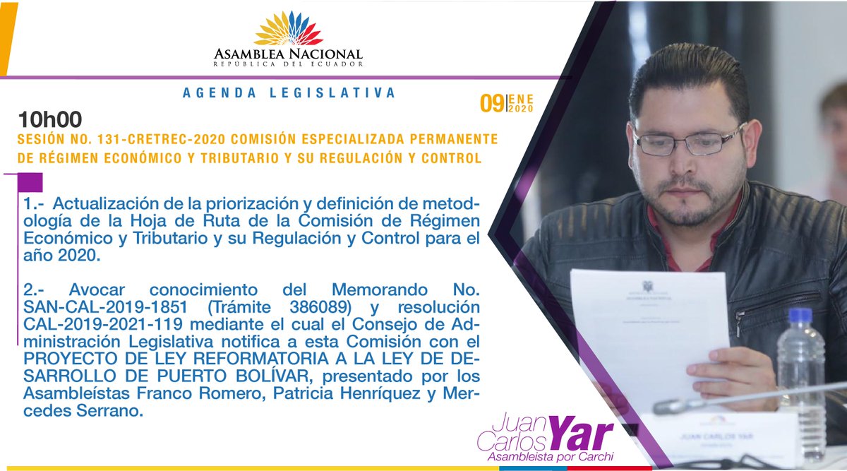 #Agenda para este #Jueves #09Noviembre en la <a href="/AsambleaEcuador/">Asamblea Nacional</a>
