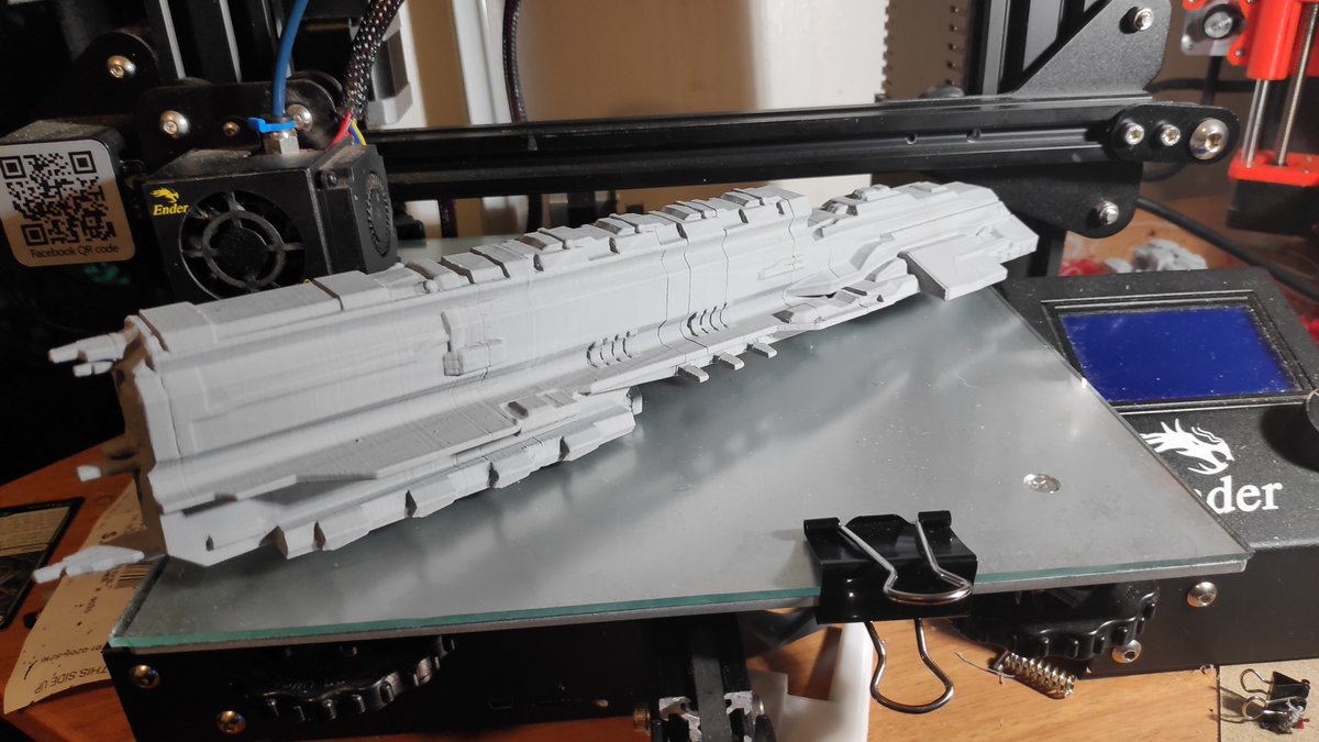 Here's a 12 inch (305 mm) long Rokh Battleship from Eve Online while I prepare the big announcement coming soon.

#tweetfleet #eveonline
