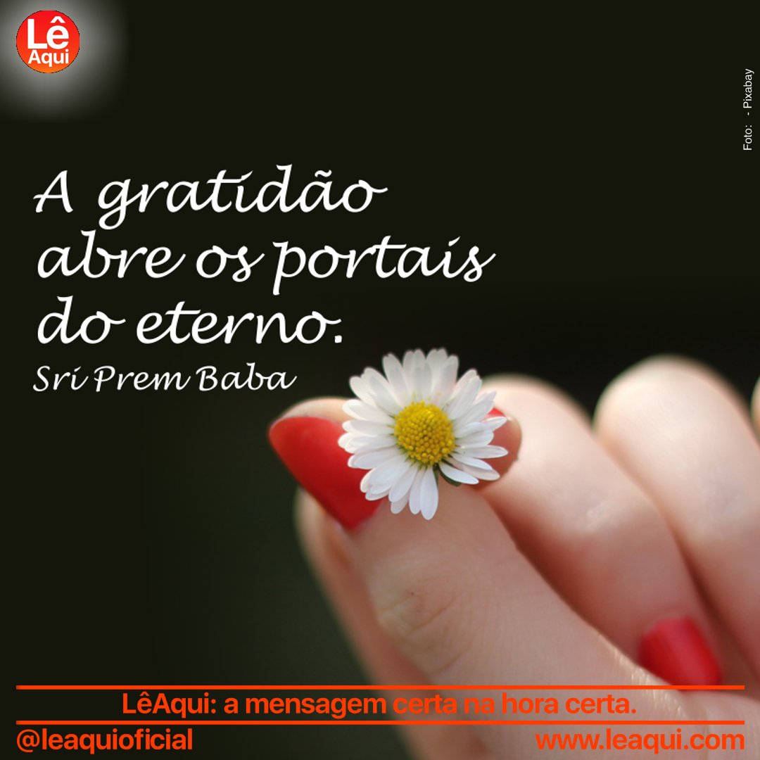 leaquioficial's tweet photo. A gratidão só floresce de forma autêntica quando, em algum grau, você pode se libertar das mazelas do passado. A gratidão é uma consequência do perdão. 
Sri Prem Baba
#leaqui #gratidão #prembaba #espiritualidade #perdão  
LêAqui: a mensagem certa na hora certa. https://t.co/aBvYWfxvZd