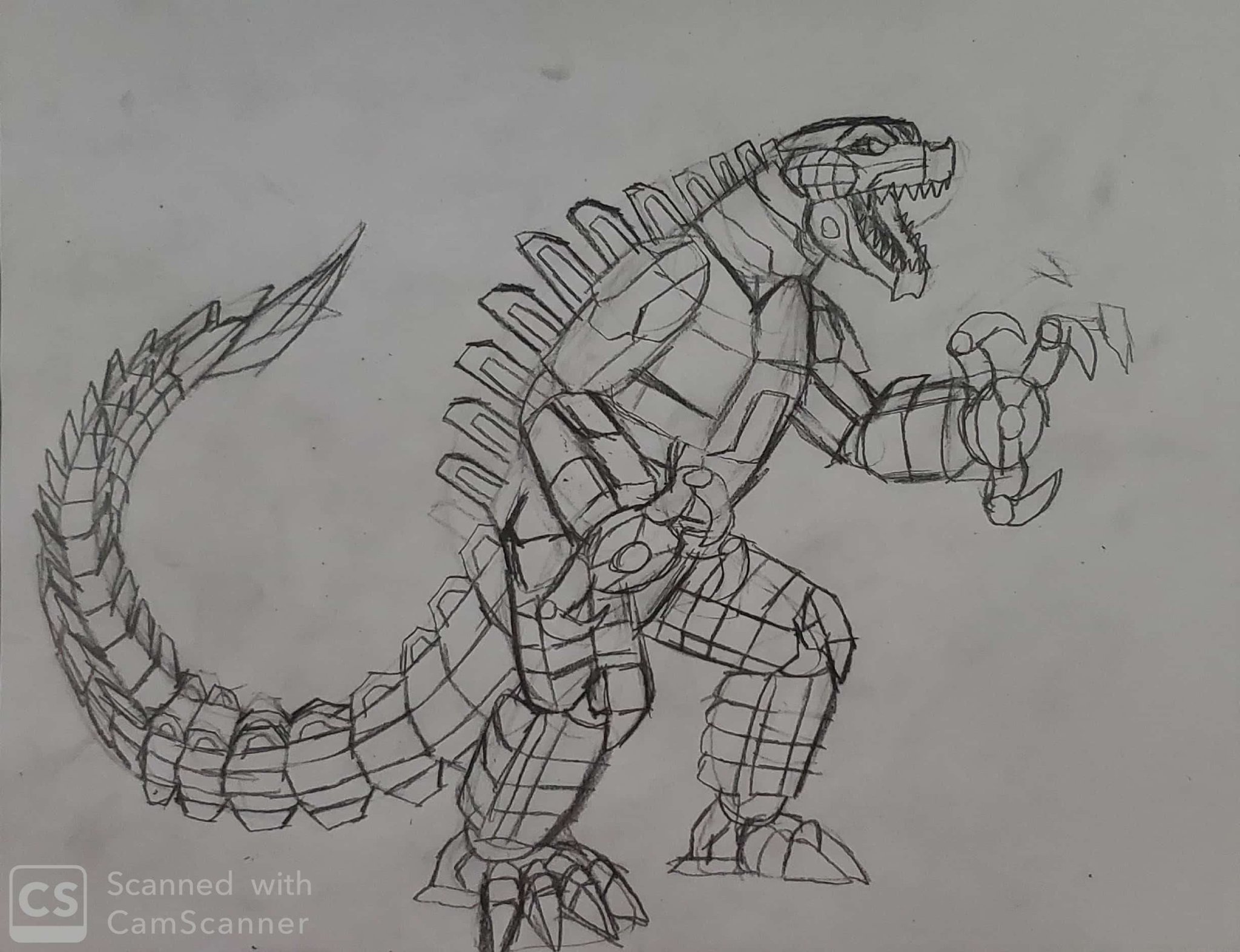Bruno ZIllin (DNHeroAzure) on X: "Here's an a Drawing I did of the leak  image of the Mechagodzilla toy for Godzilla vs Kong, the drawing is not the  official look due of