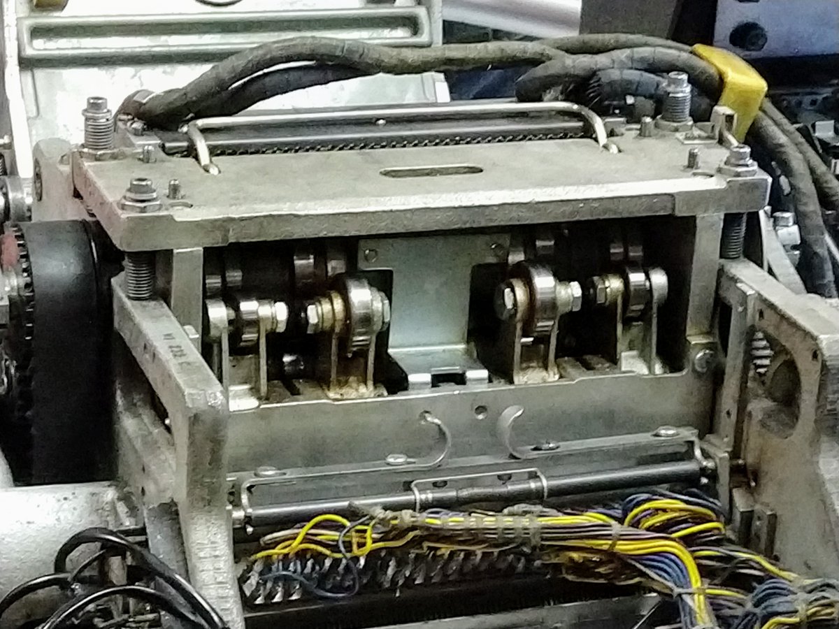 A cam unit with switches activated by rotating cams.