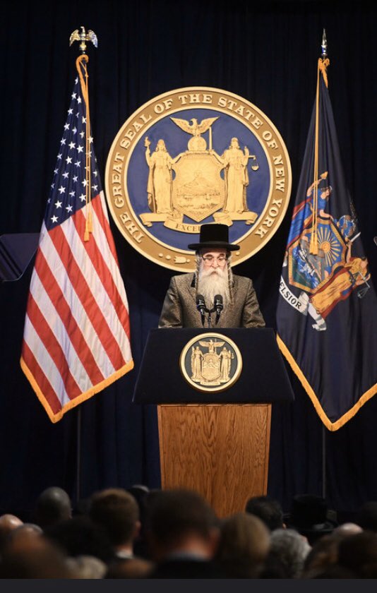 Today was an all-time prof. honor, working to facilitate Rabbi Rottenberg’s invocation in Gov Cuomo’s State of the State.

The Rebbe, whose home &amp; community in Monsey were attacked only 10 days ago, shared a passionate message of resilience &amp; hope. We’re here for days like these.