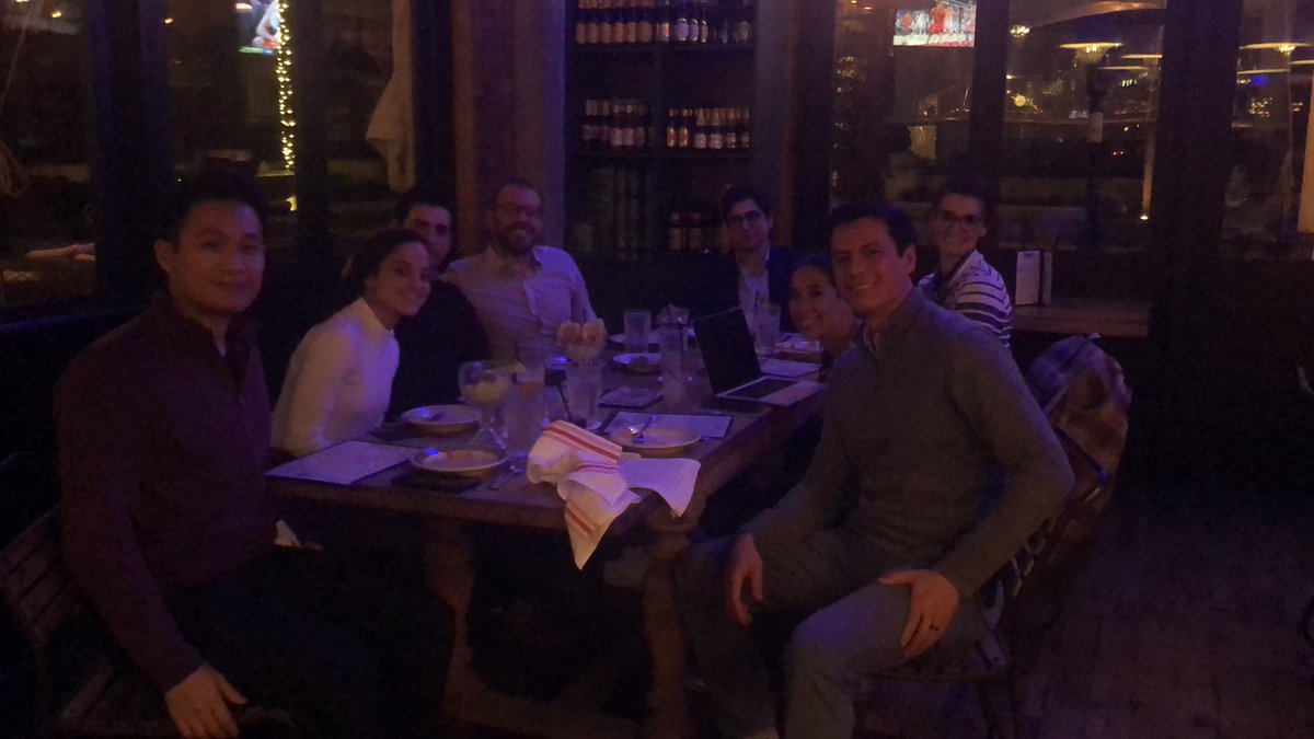 Enjoying a journal club hosted by <a href="/maraantonoff/">Mara Antonoff, MD, FACS</a> to discuss the importance and establishing a social media presence for surgeons <a href="/MDAndersonNews/">MD Anderson Cancer Center</a>