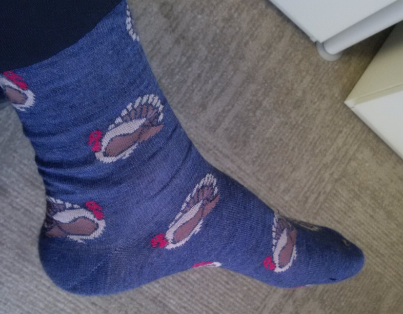 #WackySockWednesday! Only two entries this week for our sock competition. So, who do you like better? The trash bandit? Or wild turkeys? #ECCCFamily Ping @HudsonMarieAnne @barbalink @TaraImlay @AmieBlack13 @Tremblay_Jun @TaylorHarmerEC @BoecknerMatthew Vote below using the poll!