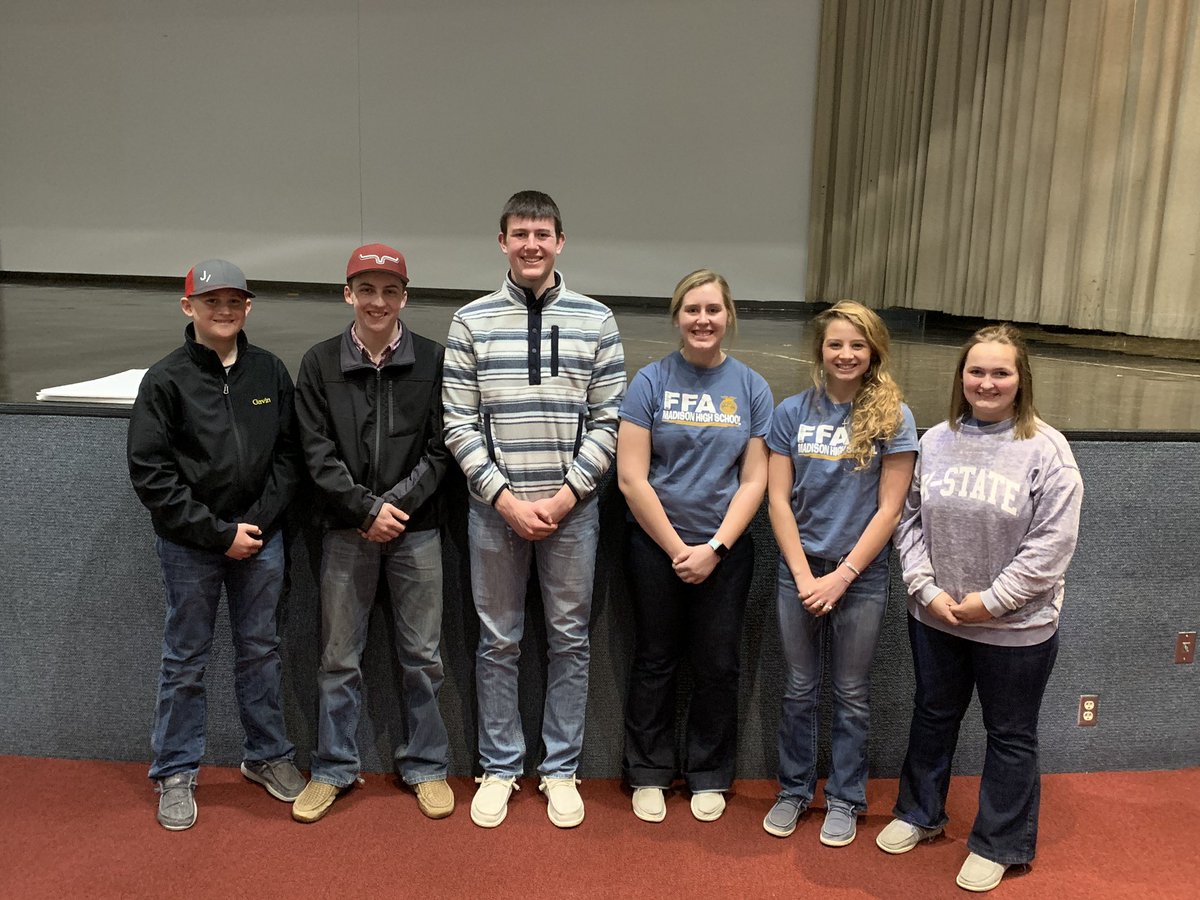 Madison FFA members shared their experiences of the 2019 Envirothon and WHEP competitions at the annual Greenwood County Conservation district meeting tonight