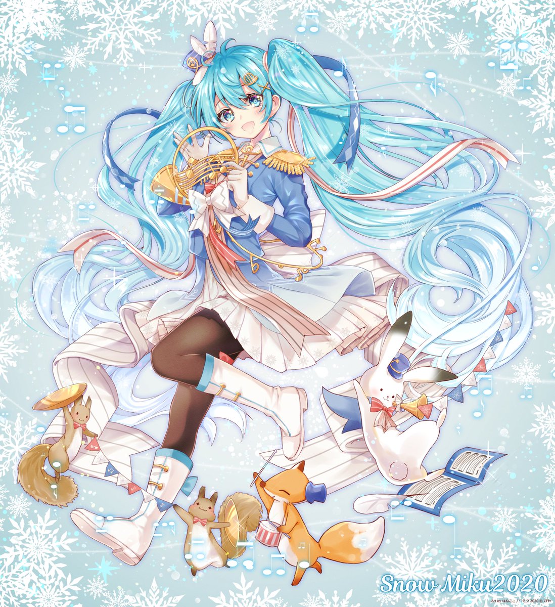 初音ミク ,ラビット・ユキネ ,雪ミク 「❄️❄️雪ミク❄️❄️❄️✨✨✨
念願の初参加させて頂きました^^
やっぱり雪ミ」|華賀春樹@春例 * え39ab | skebご依頼多数のため一時休止中のイラスト