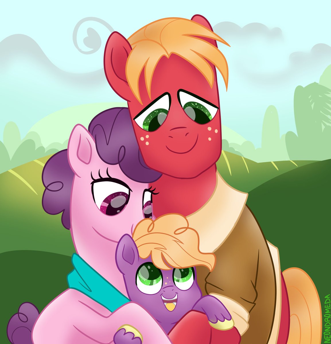 MLPNeondromeda's tweet photo. Sugarmac family portrait https://t.co/VmrVfgmTPm