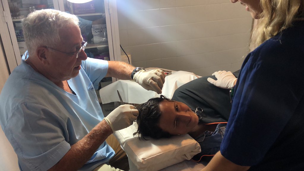 Con puntos en la cabeza terminó mi amiga, súper vivos son todos