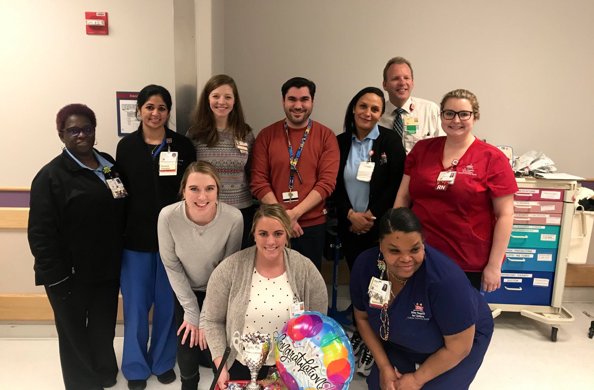 tracy_miller1's tweet photo. Big trophy day yesterday! Congrats to two Riley outpatient clinics on creating exceptional, compassionate experiences for patients and families- Charis Center and Traumatic Brain Injury teams. @RileyChildrens @IUHealthTeam #wedeliverwednesday https://t.co/eBtQ3dAvSd