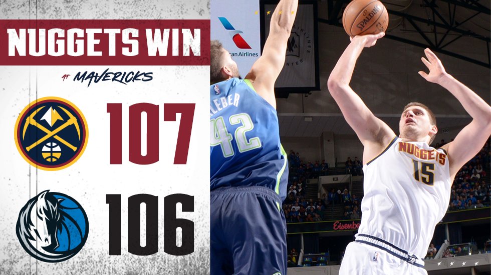 The Joker gets it done!

Huge win to end the road trip!

#MileHighBasketball