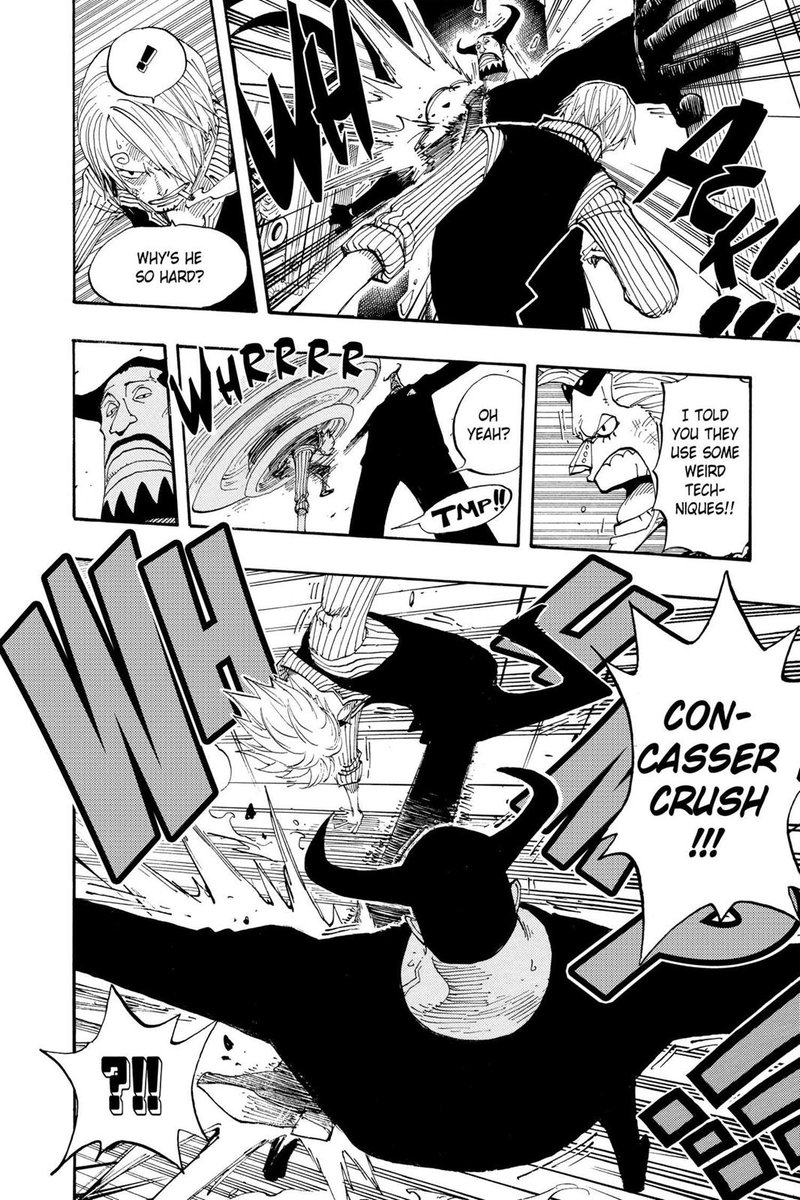 Just to show how much of a feat this is, Sanji in the train had difficulty breaking his Tekkai and had to use one of his stronger moves.