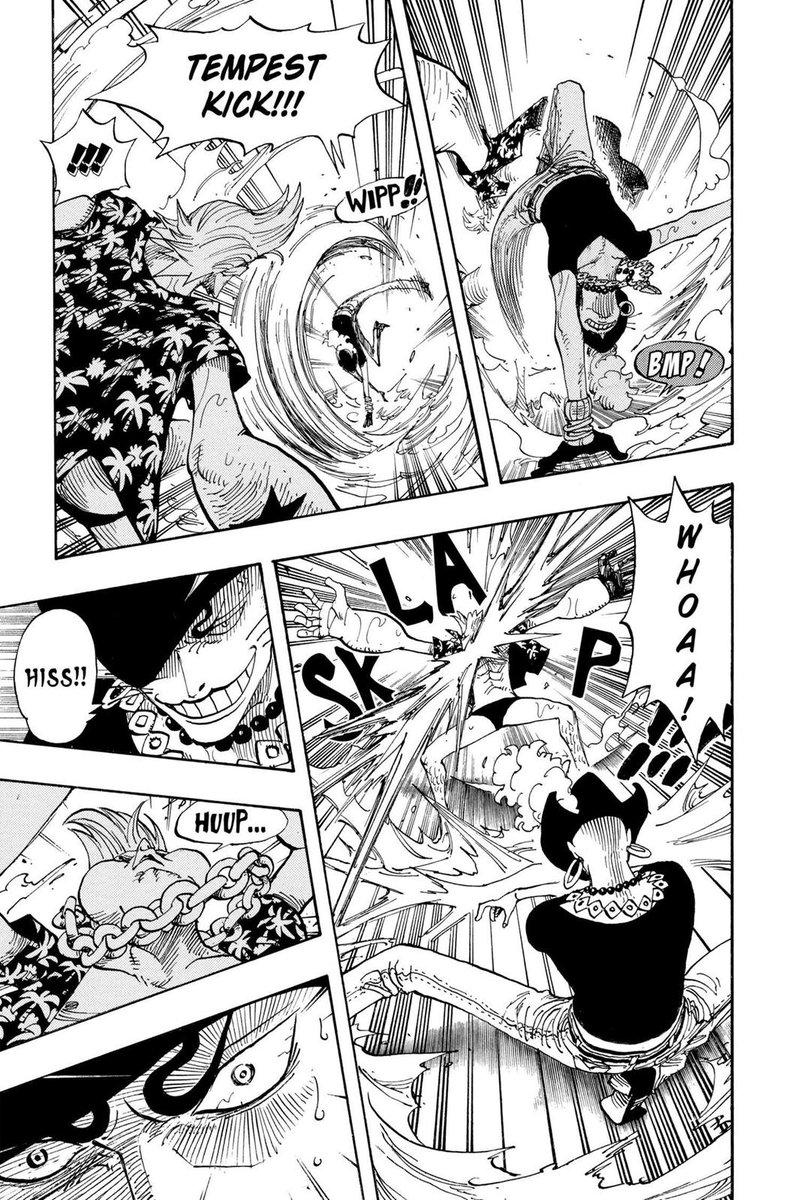Then we have his fight with Nero. Nero wasn't the strongest cp9 member, however despite Lucci thinking he was a waste, he still called him superhuman and had learned 4 powers pretty well. Franky was able to casually tank his tempest kick and even dodge the ones from behind.