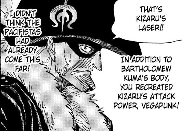 This laser is based on Vegapunk's own that he used for the Pacifistas. The same lasers based on Kizaru's attacks (not saying Franky has an admiral level attack). The radical beam is also able to create massive explosions as seen on Dressrosa and compared to the buildings.