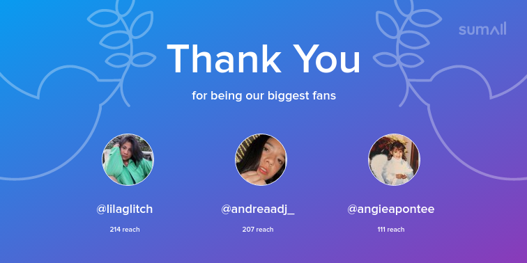 maxNchesse's tweet photo. Our biggest fans this week: lilaglitch, andreaadj_, angieapontee. Thank you! via https://t.co/XkBp5pwVx6 https://t.co/NcKyjuNszO