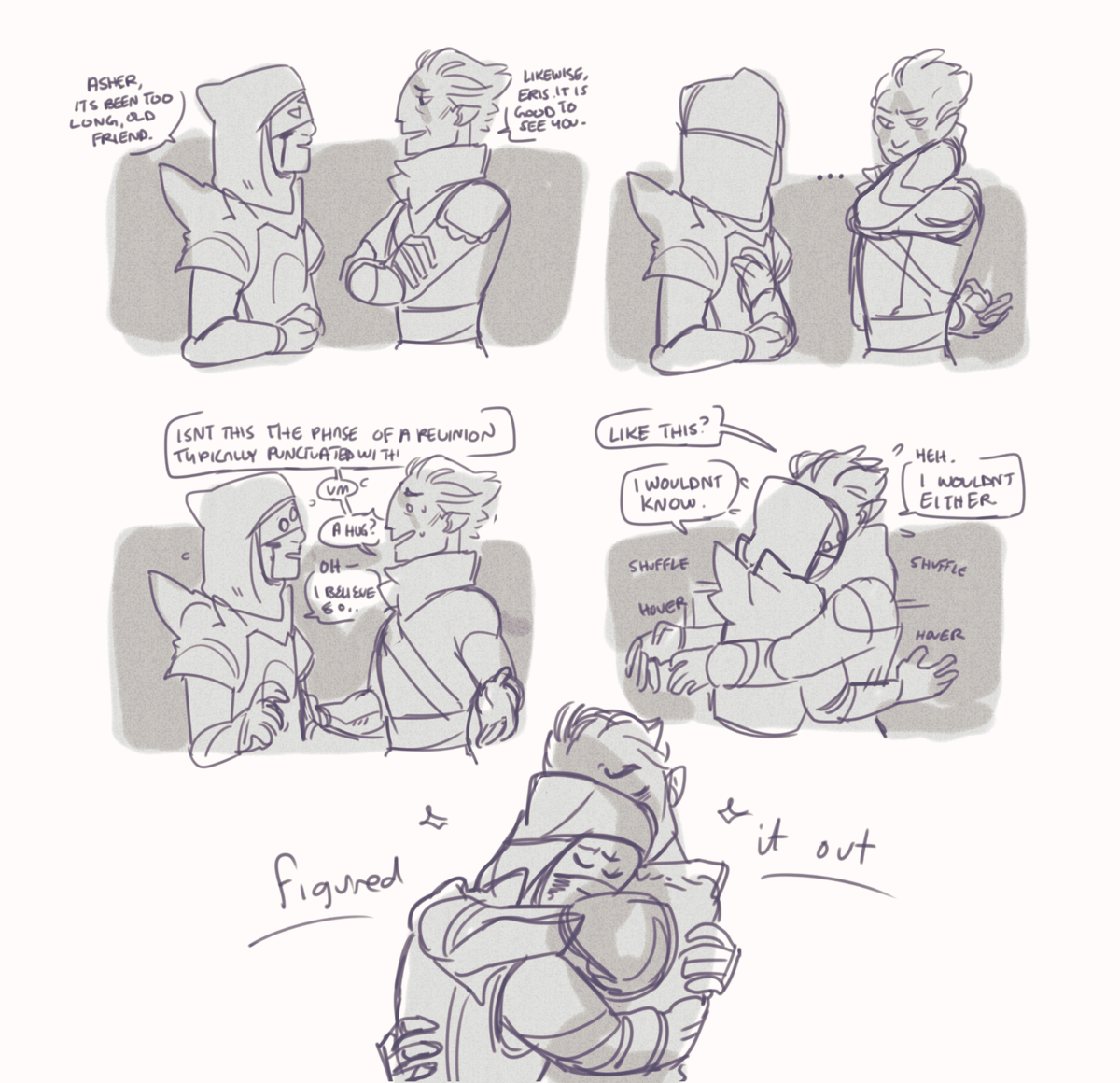 gxrlfxggot's tweet photo. an introduction to eris and asher struggling with friendly affection, https://t.co/DF1YfeppwG