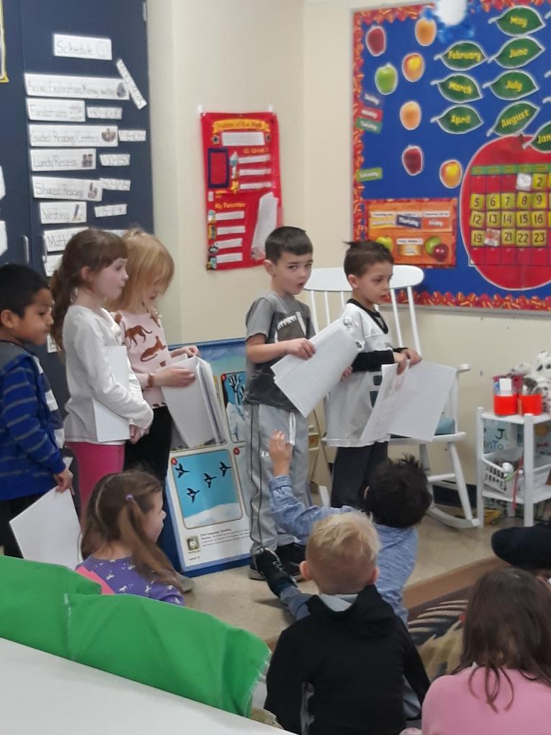 Some of our Kindergarten authors share their writing. #nwpride #NwBragTag