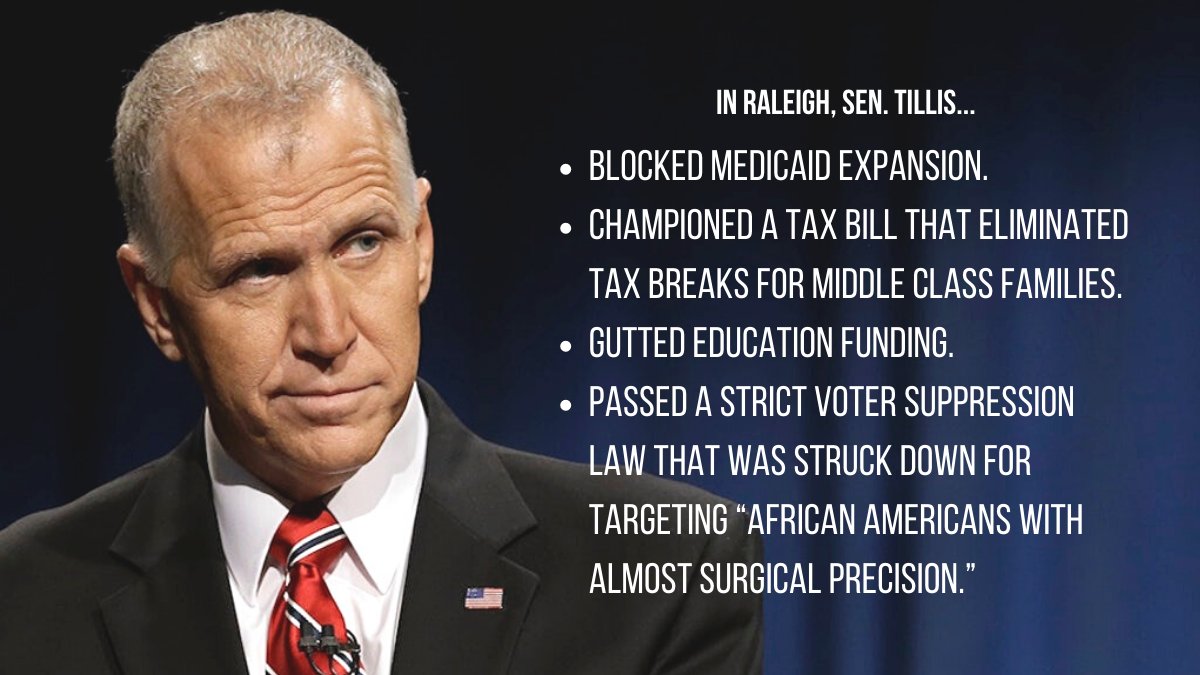 Image result for TWITTER SEN THOM TILLIS