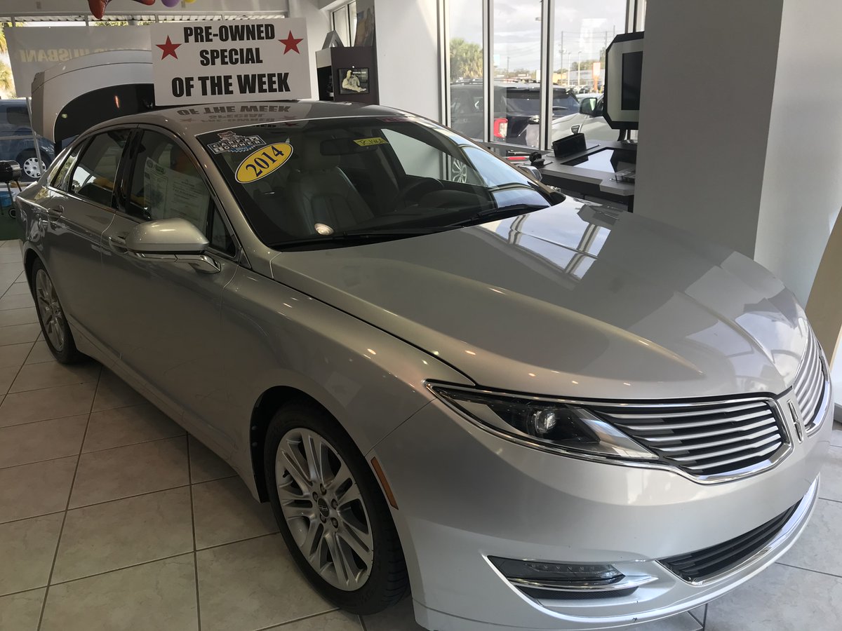 TropicalFord's tweet photo. Our Pre-Owned Special is this beautiful 2014 Lincoln MKZ. One owner, leather, loaded with only 38k miles!! Won't last long!! https://t.co/OMdGoGL62p