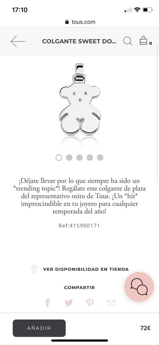 vecina_tercero's tweet photo. @tousjewelry Plata de primera ley es plata al 92’5%. Si el relleno es de plástico, el porcentaje de plata baja. Se llama ESTAFA.
Os vendéis como joyería y sois BISUTERÍA BARATA. https://t.co/ioG8GbYYDj