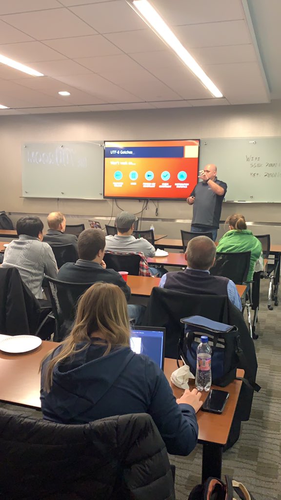 One of my favorite #sqlfam people, John Morehouse aka <a href="/SqlrUs/">John Morehouse</a> is presenting over what’s new with Sql Server 2019! #technologyadoption #sql #teksystems @CodeNameSql <a href="/JeffRo_KY/">Jeff Rouse</a> <a href="/sqlpass/">sqlpass</a> <a href="/TEKsystems/">TEKsystems</a> <a href="/TEK_Louisville/">TEK_LouisvilleKY</a> <a href="/YatesSQL/">Chris Yates</a>