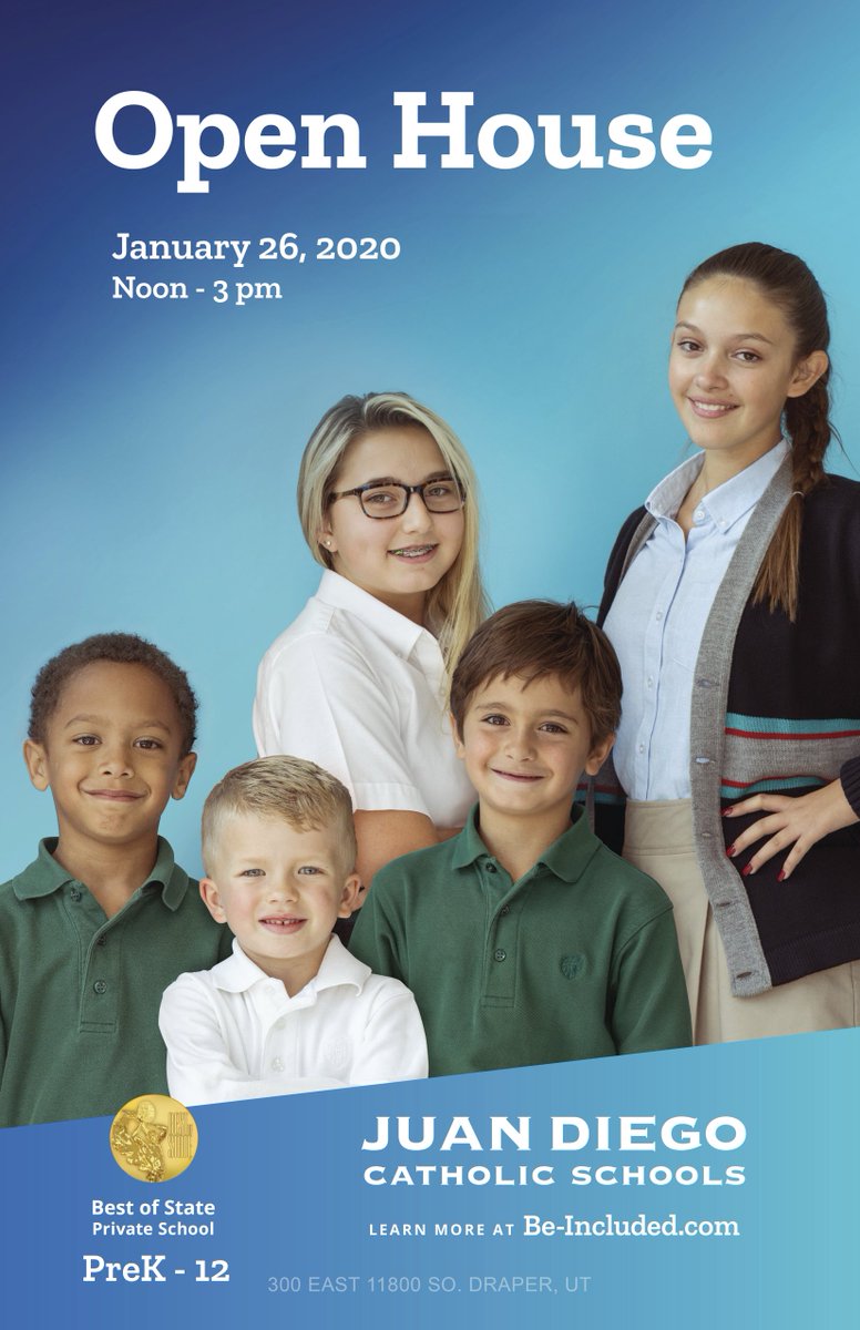 UtahCBN's tweet photo. Come see the fantastic way that Juan Diego schools provide a great education https://t.co/nI69iVnxCY
