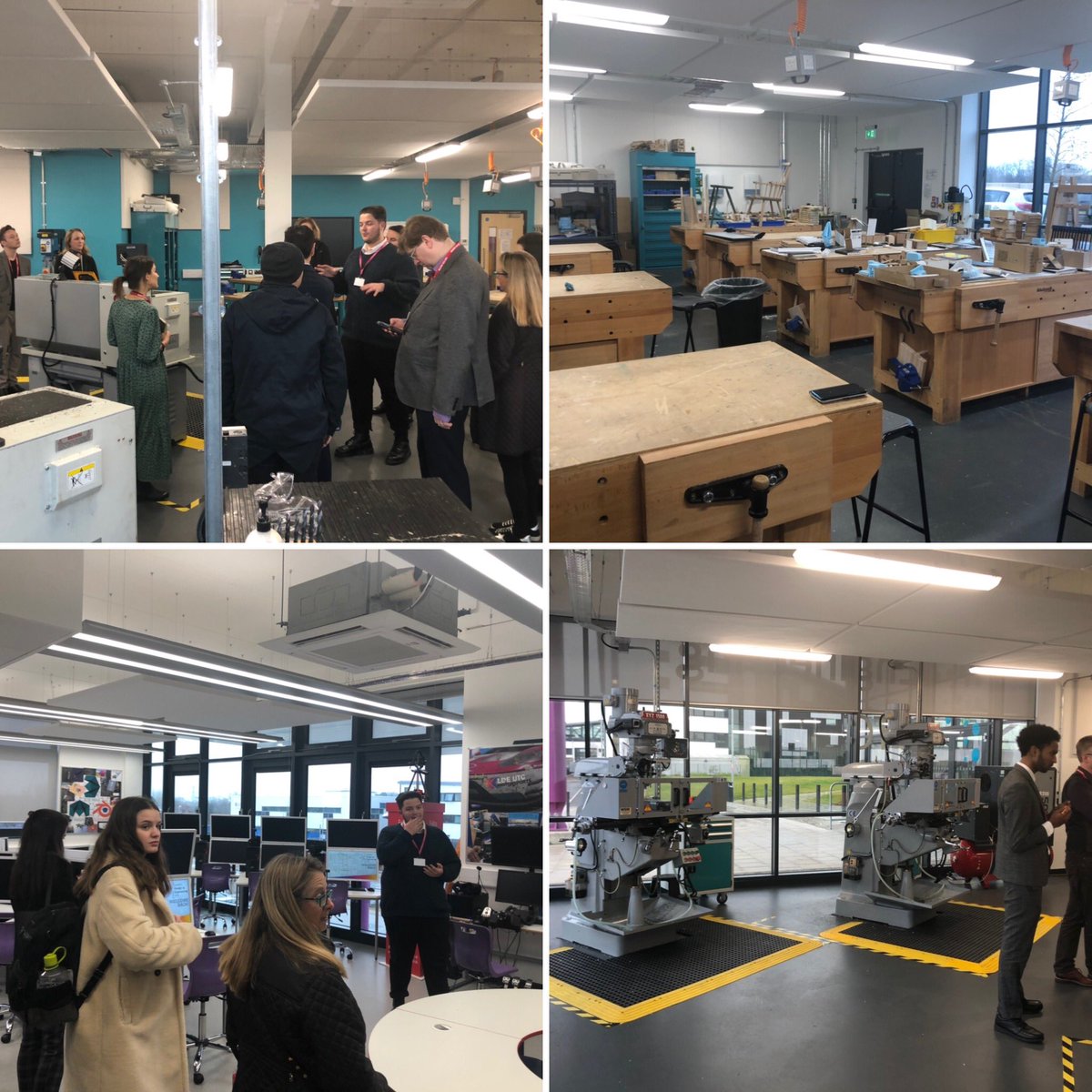ArchiRachelM's tweet photo. Such a great, refreshing and interesting tour around the @LDEUTC this afternoon as part of #theedtechukconversation. Such great students with amazing facilities. #educationmatters #readyforindustry https://t.co/rujWcdofcp