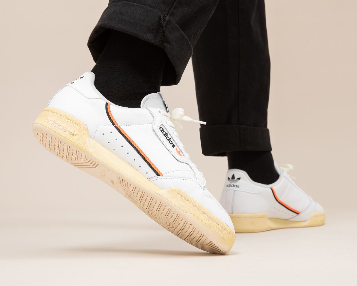 adidas continental 80 solar orange