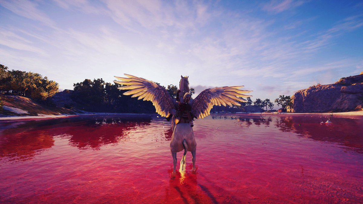 helpimtiredyo_'s tweet photo. 🐎🦢
•
•
•
•
#assassinscreed #assassinscreedodyssey #odyssey #ac #pegasus #kassandra #alexios #mythology #greek #greekmythology #greece #salt #red #sky #sunset #ps4 #playstation4 #playstation #dlc #misthios #horse #whitehorse #oracle #oraclepack #whitehairdontcare #sony https://t.co/U4nKUj4ESh