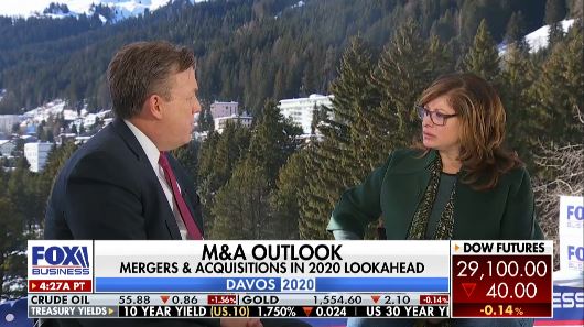 Citi's tweet photo. #Citi Global Co-Head of Banking, Capital Markets &amp; Advisory Tyler Dickson discusses the impact of tech disruption &amp; sustainability on M&amp;A and corporate financing with @FoxBusiness from #WEF20. Watch here: https://t.co/tMlSG8ZfSz. https://t.co/MZ6QvBHOZT