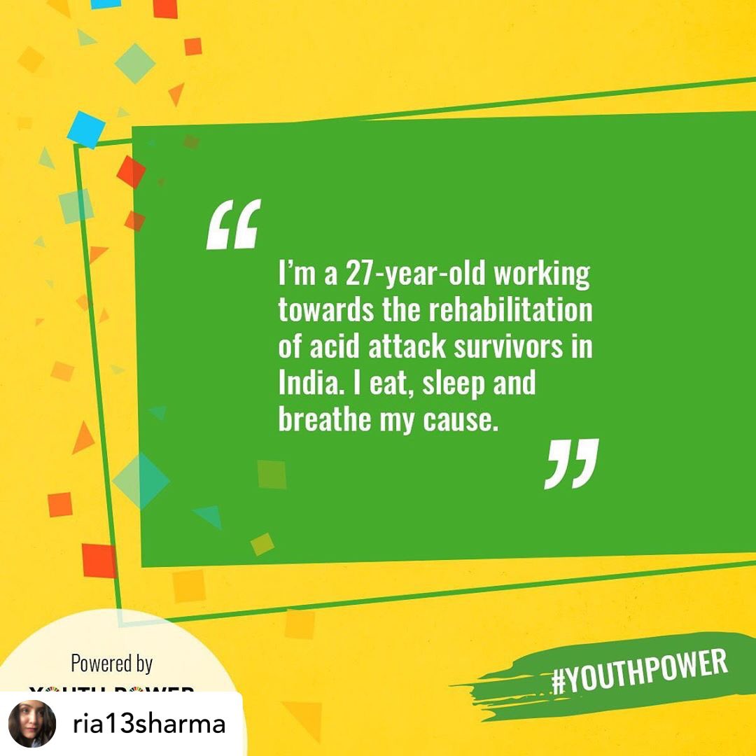 MakeLuvNotScars's tweet photo. We are proud to announce that our founder, Ria Sharma is a member of the #YouthPower panel.
 Ria will be working to make sure this is a decade of action on the #GlobalGoals. Find out more at https://t.co/Vj988NRrr5 @RestlessDev @SDGaction @TheGlobalGoals https://t.co/uttrXsYJev