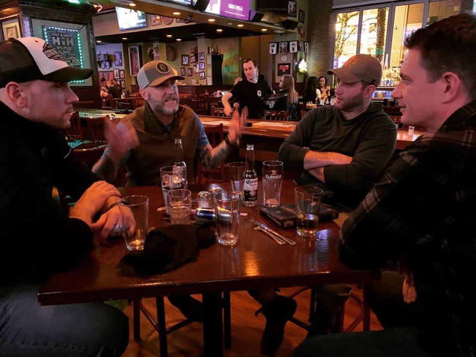 Pretty intense meeting last night before Shot Show 2020! What does everyone @steve_ecklund_nextlevelhunter is talking about?
.
#shotshow2020 #wildtv