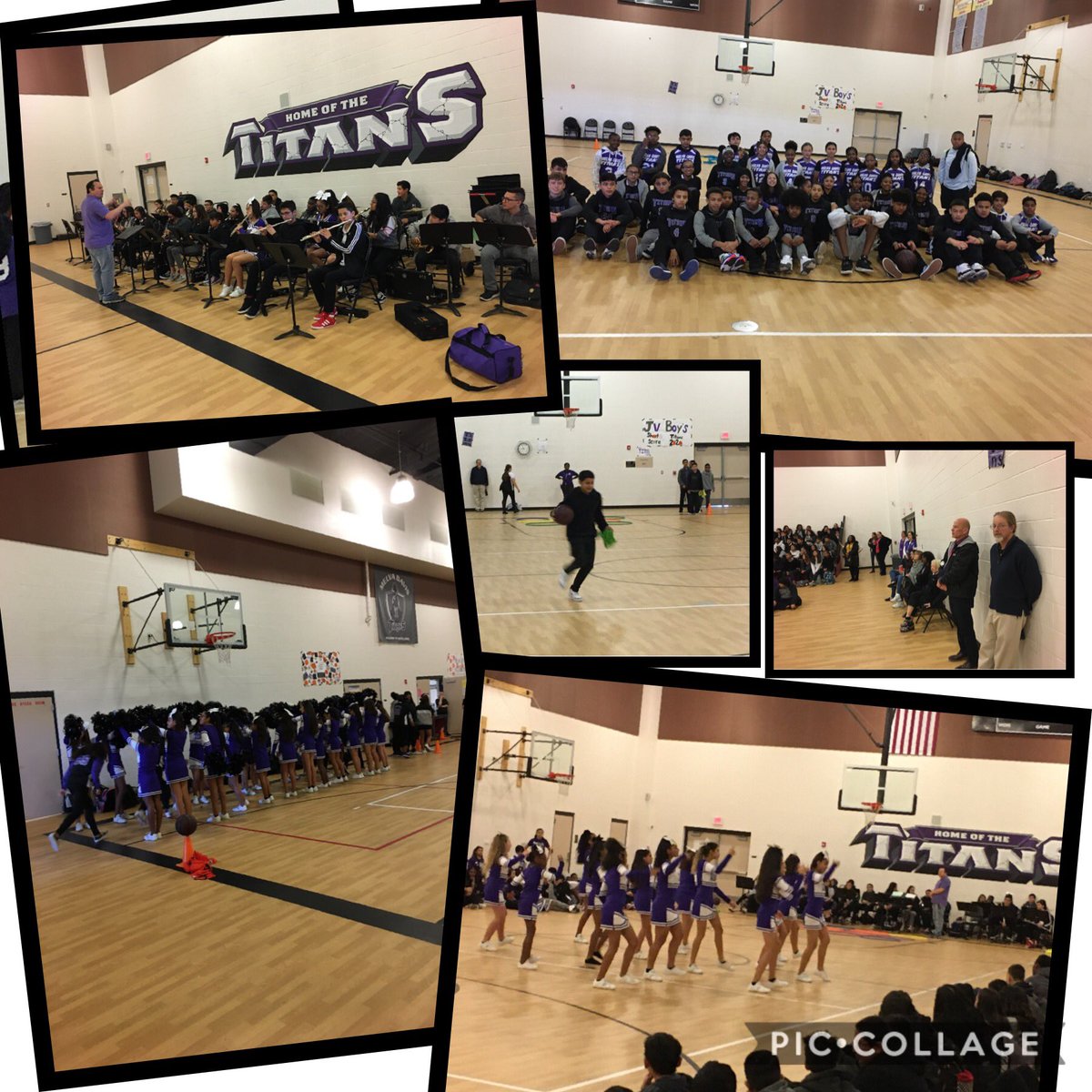 Getting pumped up for basketball season with our Mighty Titans💪🏻🏀 Looking forward to a victorious season! @DrAmy_AESD_Supt <a href="/principalMDAE/">Kathy Youskievicz</a> @mdae_aesd_henao @AESD_ChiefHR @AESDmohindra