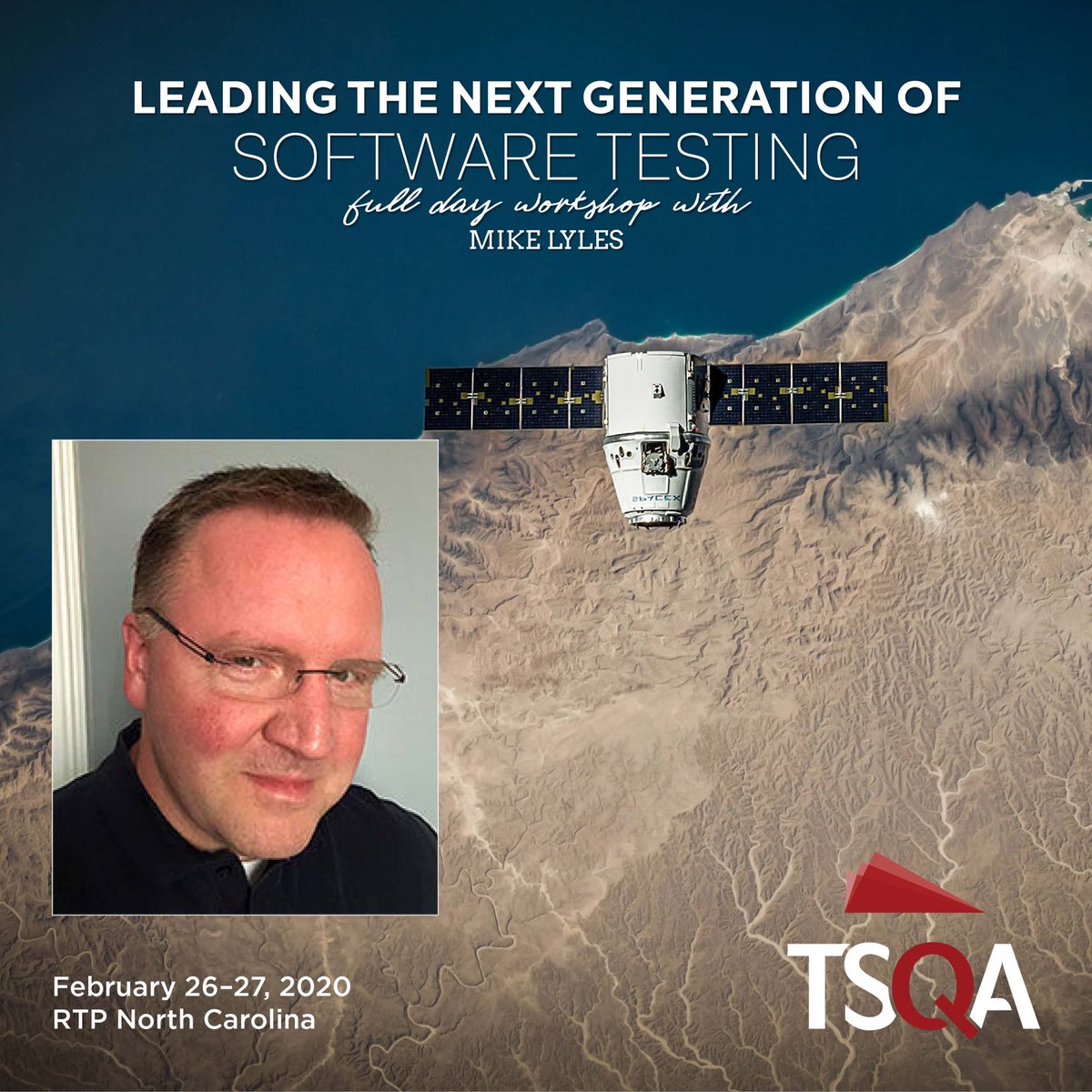 mikelyles's tweet photo. LOOK! Software testing community, I’m giving a full day leadership workshop at #TSQA2020 on Feb 26! You will absolutely love the event ANDDDDDD.... if you register with my code “SPEAKER07” you will get 10% off! I’ll see you there! #testingSPACE #testing #conference #leadership https://t.co/ahDrynnBCr