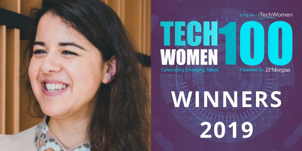 WeAreTechWomen's tweet photo. Congratulations to Moriah Baxevane-Connell (from @Google), Yemi Oluseun (from @Barclays), Raghd Rostom (@SoranzoTeam @Cambridge_Uni), Gjeta Gjyshinca (@MorganStanley) and for being winners of our 2019 #TechWomen100 awards! 

https://t.co/I8xPYPDfCO https://t.co/qxKwWwK3ZP