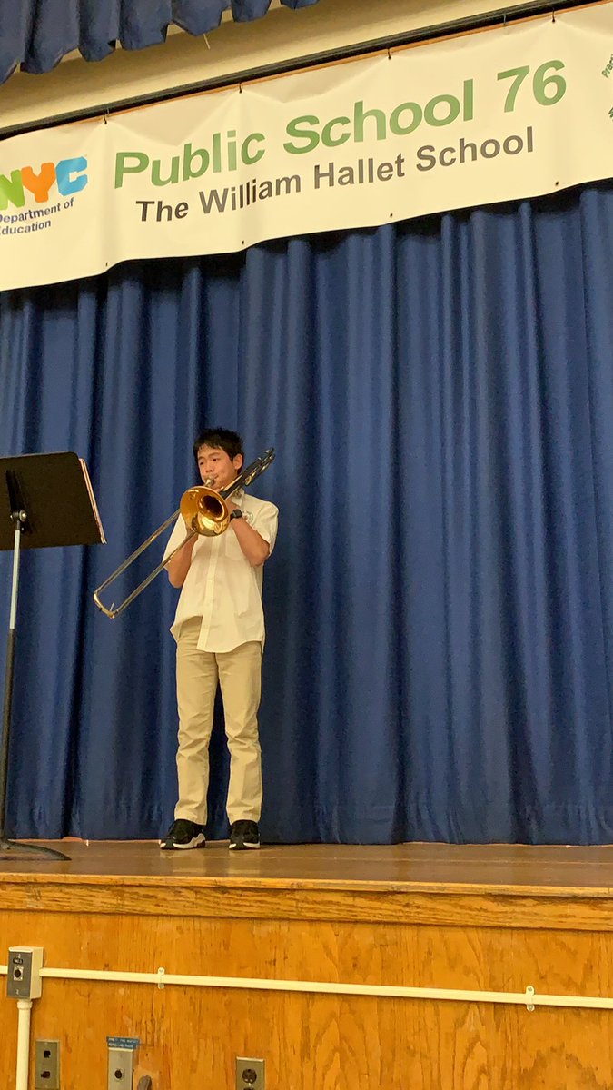 Pta76Q's tweet photo. “...being here tonight, it shows to the students and parents of PS76 that you can open so many doors through music”- Yuto S.            Congratulations on continuing your music education beyond PS76Q through Julliard’s MAP Program. @PS76Q @TimMiller76Q @Jwagnerps76Q https://t.co/ZU58jhmv66