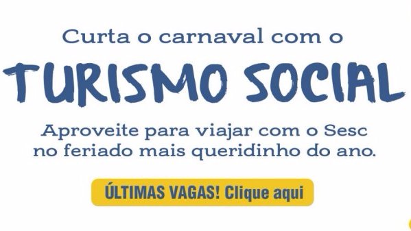 Sesc_PR's tweet photo. Já sabe o que fazer no Carnaval? Confira as viagens que o Sesc PR programou para o feriado.
https://t.co/pPN9s67GK2
#TurismoSocial #Carnaval #ViajecomoSesc #SescPR https://t.co/I8BZPtMrRO