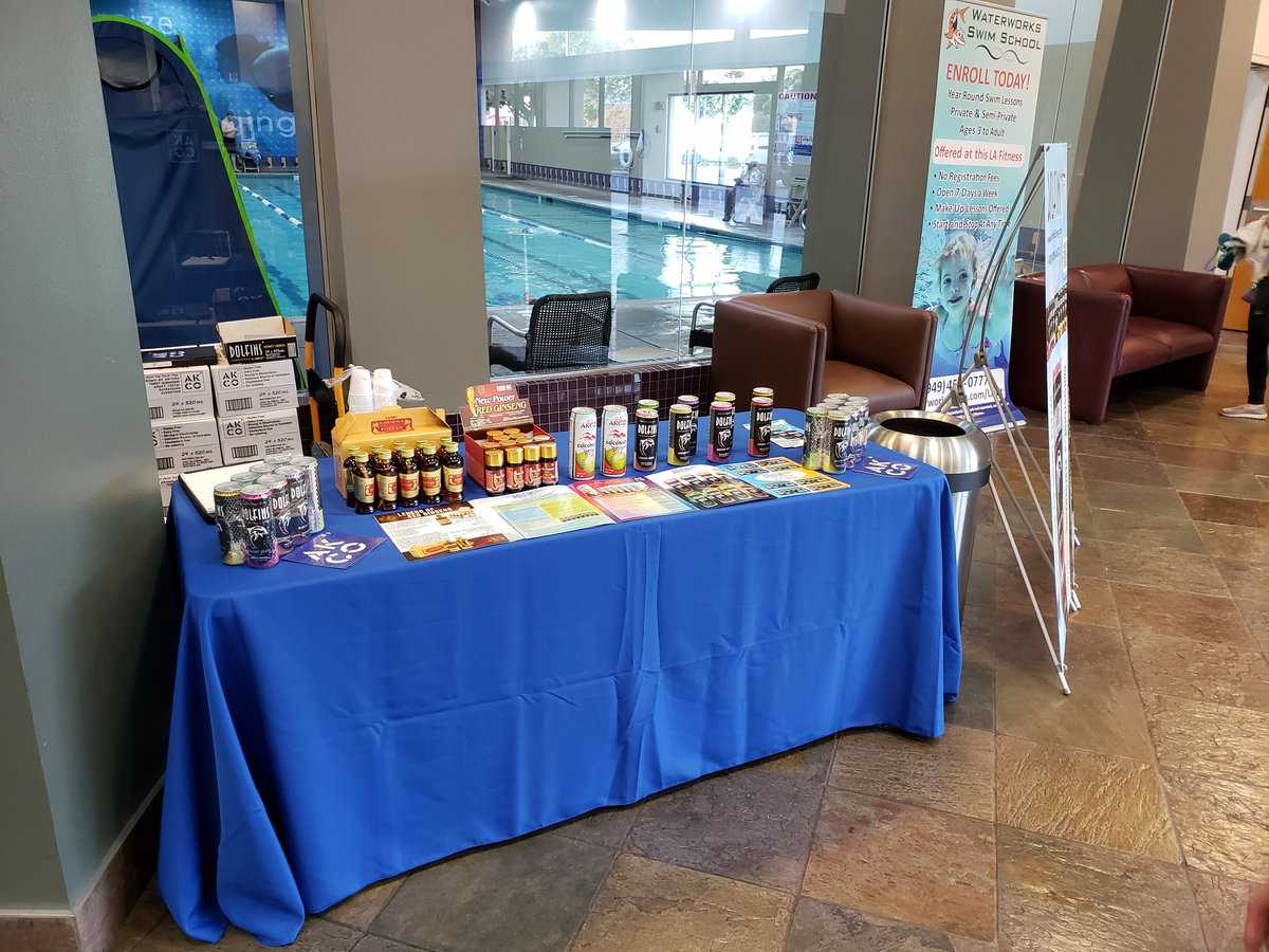 wowAKCO's tweet photo. Successful demo at LA Fitness located in 3550 W. Carson St Ste 404, Torrance, CA 90503. Thank you for those that supports AKCO. ♥️👍👏 #wowakco #dolfinsenergy #dolfins🐬 #ginseng #coconutwater #energydrink #energy #lafitness #demo #success #trendy #caffeine #bvitamins #taurine https://t.co/w32ZwibDJ1