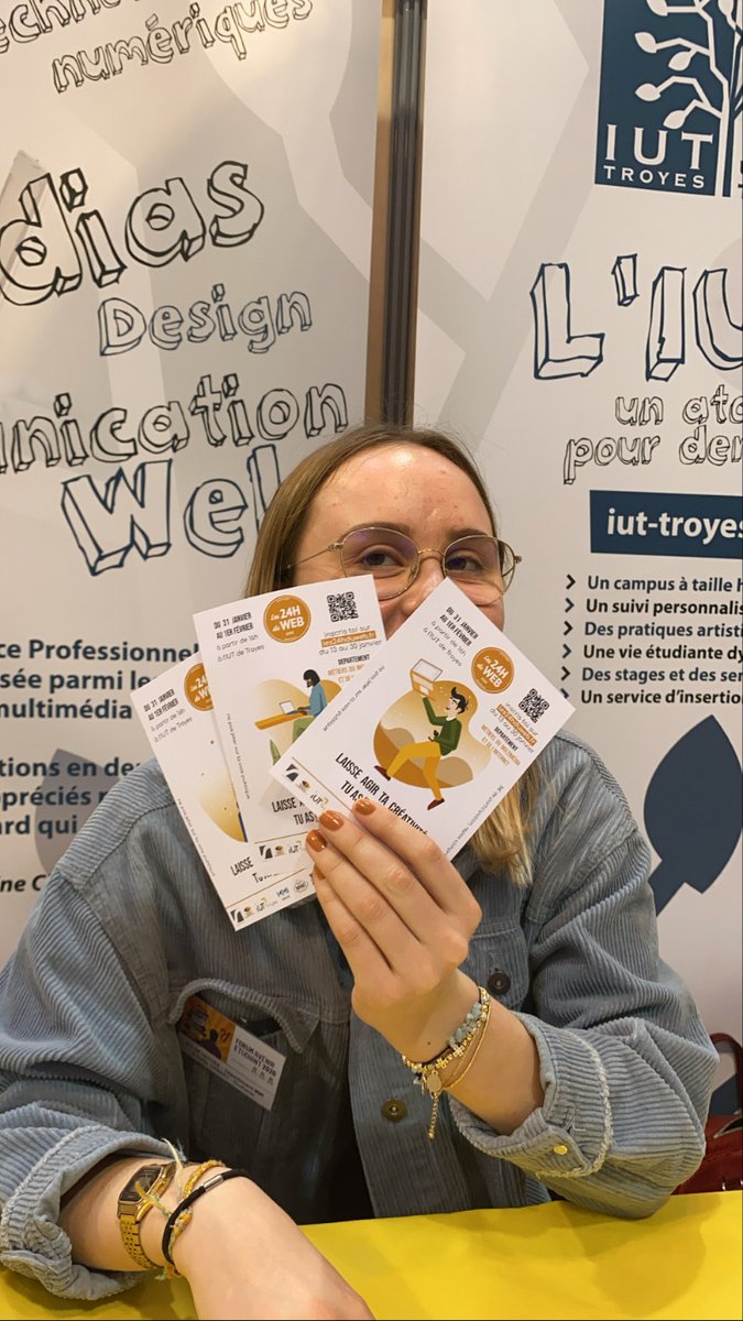 L'équipe des 24h du web est présente au Forum Avenir Etudiant de Troyes ! N'hésitez pas à faire un tour au stand 18, on assure la permanence cette après-midi et demain matin ! 📍

Hâte de vous rencontrer ! 😁🥳